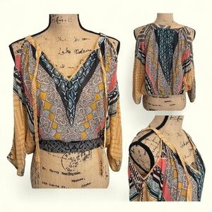 Warehouse Multicolor Patterned Blouse